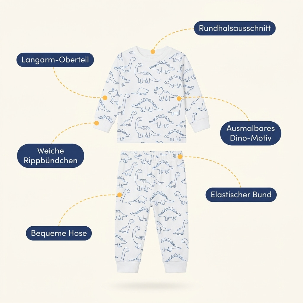 DoodleDreams | Pyjama zum selber bemalen