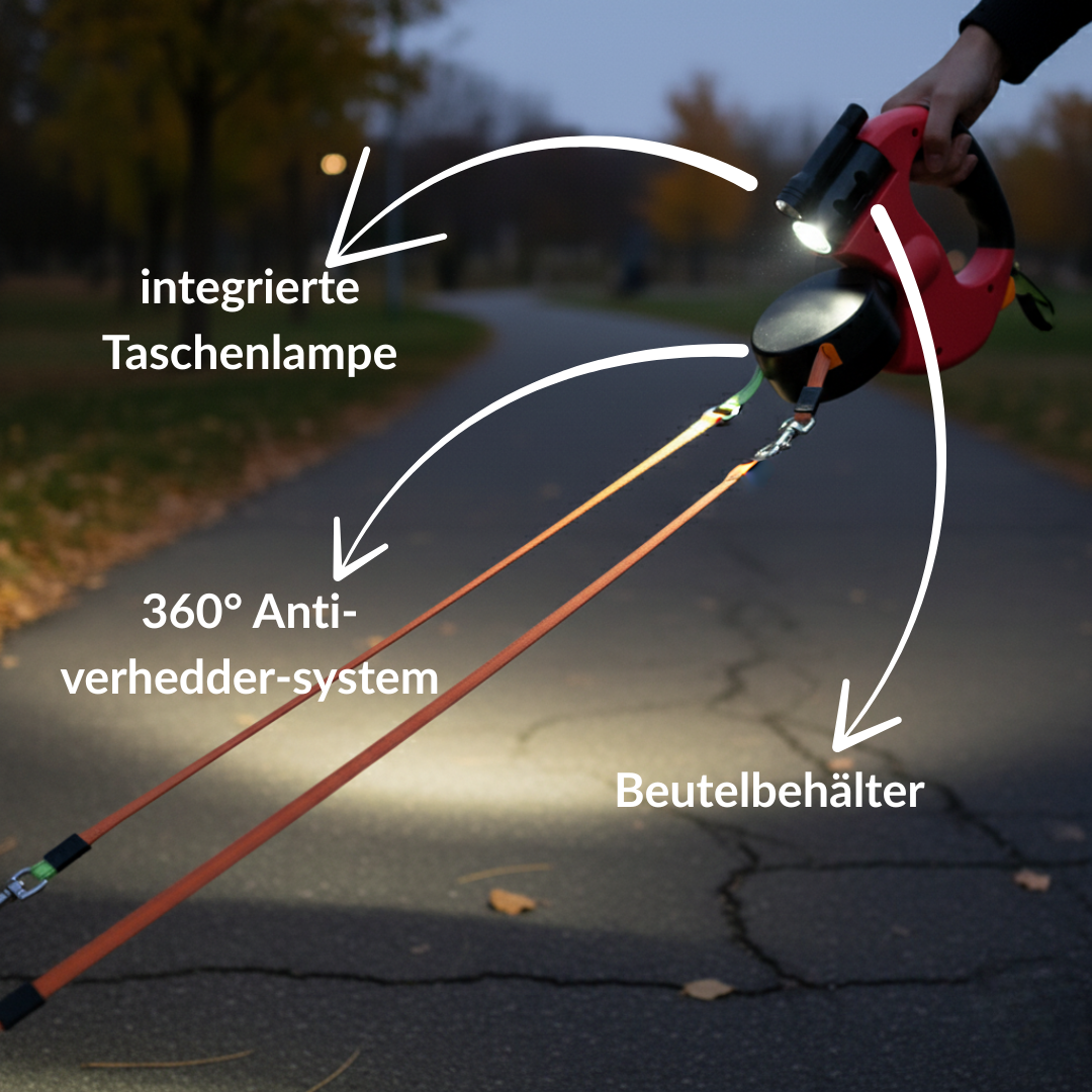 LuxeLeash | 4-in-1 Multifunktionsleine